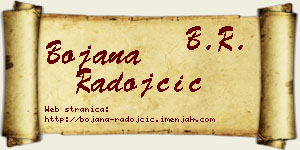 Bojana Radojčić vizit kartica